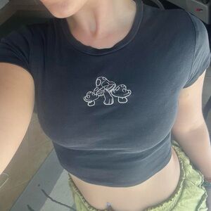 Garage Black Casual Top